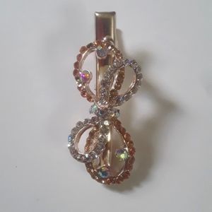 Rhinestone Hair Clip [Bow Shaped]